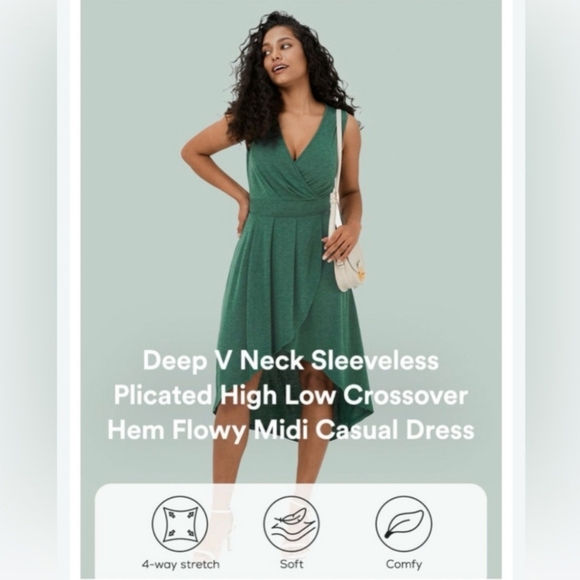 Blue high low halara dress - Picture 4 of 8